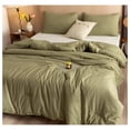thumbnail image 4 of TiaGOC California King Comforter Set Olive Green, 3pcs (1 Boho Olive Cal King Comforter & 2 Pillowcases), All Season Bedding Blanket Quilts Gifts, 4 of 8