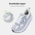 thumbnail image 6 of GOOBON Wide Toe Box Shoes Women Arch Support Walking Shoes for Plantar Fasciitis Orthotic Tennis Sneakers US 6-11, 6 of 7