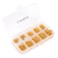 thumbnail image 1 of Lixada Lixada 600pcs High Carbon Steel Barbed Fishing Hooks, 10 Sizes (#3-#12), Golden Finish, Compact Storage Box Included, 1 of 7