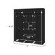 thumbnail image 2 of 69" Portable Non-Woven Fabric Clothes Closet, Double Rod Storage Organizer, Black, 2 of 4