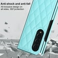 thumbnail image 6 of for Samsung Galaxy Z Fold 4 Case Elegant PU Leather, Samsung Galaxy Z Fold 4 Case Protective Premium Slim Thin Phone Case for Women Girls Compatible with Samsung Galaxy Z Fold 4, Blue, 6 of 6