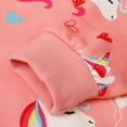 thumbnail image 3 of Toddler Baby Girls Pink Unicorn Sweatshirts Casual Pullover Crewneck Winter Long Sleeve Tops Shirts Clothes 4t(Unicorn 163), 3 of 5