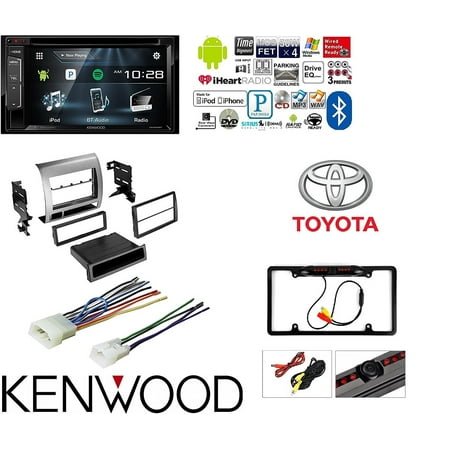 - TOUCHSCREEN CAR DVD BLUETOOTH STEREO REAR VIEW CAMERA Single Double DIN Dash Kit Harness Combo for 2005-2011 Toyota Tacoma