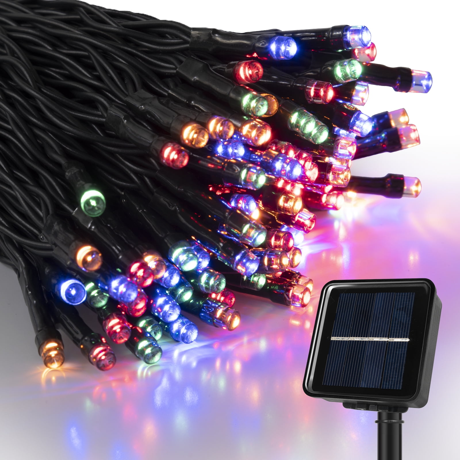 Solar String Lights Outdoor Multicolor, 75 Ft 200 LED Fairy String