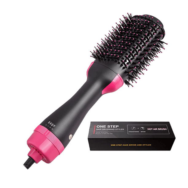 Hair Dryer One Step Hair Dryer Volumizer Styler, 2 in 1 Hot Air Hair Dryer  Curler Straightener Brush Comb 