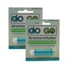 Go on the Go Aromatherapy Inhaler for Anti Nausea, Morning Sickness, Motion Sickness and Nasal Congestion Relief - Menthol Scent, Natural Remedy, Travel Sized (2 Pack)