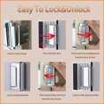 thumbnail image 5 of 3Pcs Door Lock Security for Doors Inside Construction Door Reinforcement Lock, 5 of 7