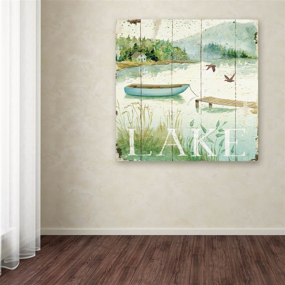 Trademark Fine Art "Lakeside II" Canvas Art by Daphne Brissonnet