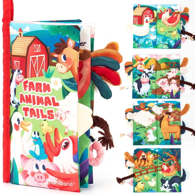 Juguete sensorial de alto contraste Baby Book hahaland de 0 a 6 meses