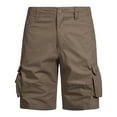 thumbnail image 2 of cllios Men's Cargo Shorts Big and Tall with Multi Pockets Casual Tactical Work Shorts Workout Athletic Shorts Cargo Shorts for Men Under $5 Coffee,XXL, 2 of 5