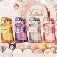 thumbnail image 3 of Taza De Paja Sanrio De 520 Ml Botellas De Agua De Hello Kitty Kawaii Sin BPA Melody Cinnamoroll Kuromi Tazas De Plástico Con Tapas Y Pajitas, 3 of 4