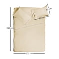 thumbnail image 5 of Juego de Sábanas Platinum Tela Tipo Bamboo Mat Beige Castelog S0021 Matrimonial Microfibra, 5 of 5