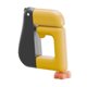 thumbnail image 2 of Gancho de mesa en forma de gancho de bolso para mesa de resistente colgador de bolsos plegable para la organización de almacenamiento de bares Negro y amarillo, 2 of 8