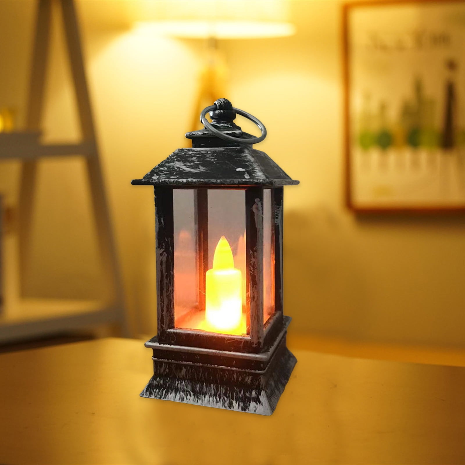 Nilvkv Christmas Lights, 2PC Christmas Lamp Electronic Candle Ambient Light Oil Lamp Candle Night Light(3.74x1.65x1.65in), Christmas Decorations