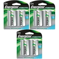 Energizer Rechargeable Batteries, D, 2-Count (Pack of 3 (2 Count Each)