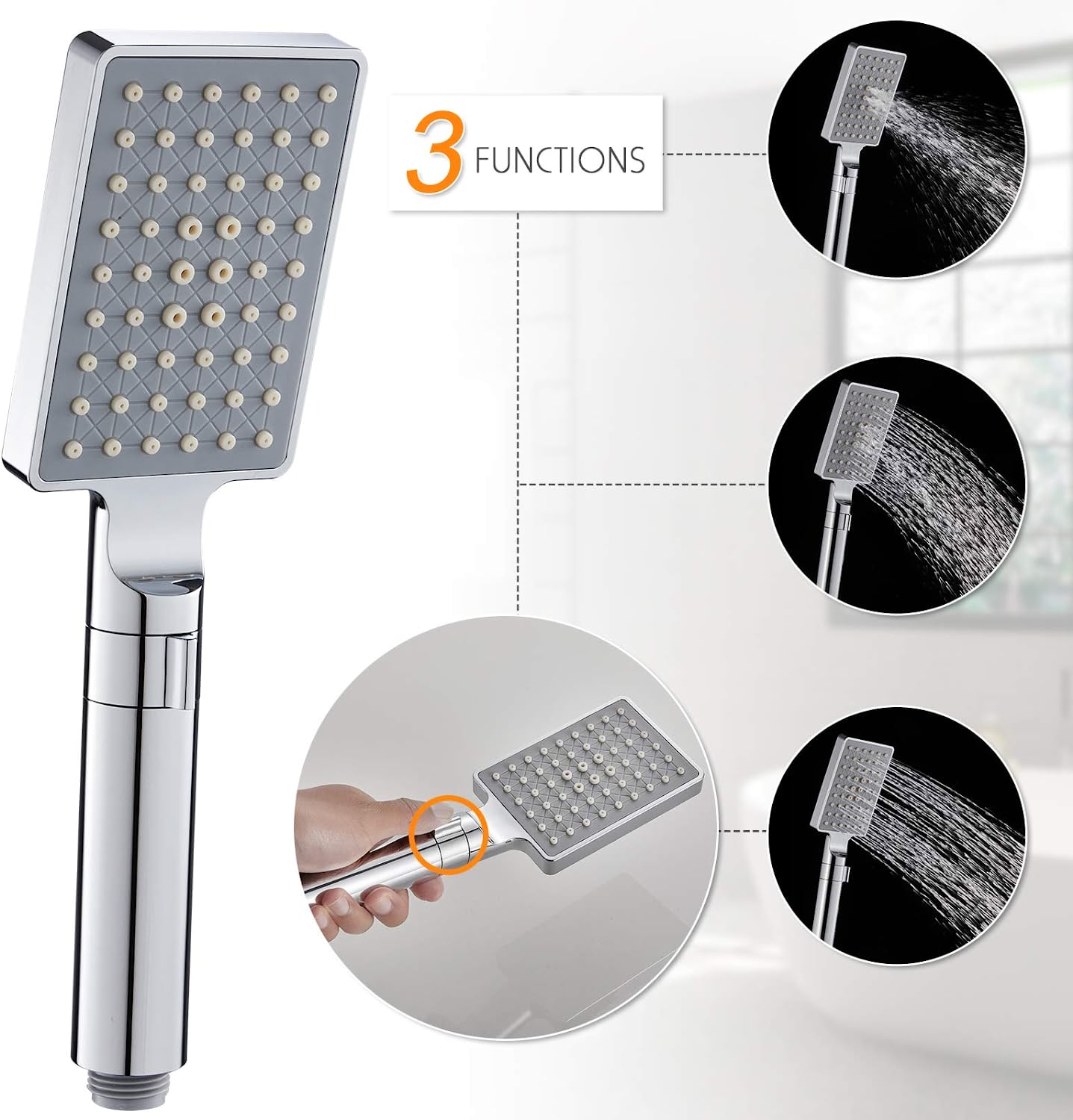 Zovajonia LED Shower Panel Tower System, Multi-Functions Shower Tower, Waterfall Showerhead, Shower Jets, Stainless Steel Rain Shower System Oil Rubbed Bronze