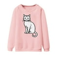 thumbnail image 4 of Weikingp Womens Pullover Sweatshirts Cotton Sweatshirts for Women Cute Clothes for Women Pullover Sweaters for Women Sweatshirts for Women Pink S, 4 of 4