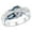 Blue-D, variant on Sunflower Ring for Women Gold Anxiety Crystal Rings Cubic Zirconia Sunflower Open Adjustable Ring Spinner Sun Ring for Men Trendy Jewelry