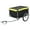 Black and yellow, variant on vidaXL Bike Trailer Bicycle Cargo Trailer Tow Bicycle Cart Steel and Polyester