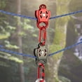thumbnail image 4 of Polea de escalada Cola 38KN poleas giratorias individuales para cuerda Verde Gris, 4 of 7