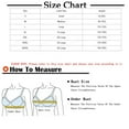 thumbnail image 3 of Bigersell Women Plus Size Sports Bras with Bra Extenders 3 Hooks Seamless Wireless Padded Push up Bras No Underwire Purple M, 3 of 5