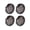 Smoke, variant on 4 Pieces Smoke Bullet Turn Signal Light Lens Covers, Compatible with Harley Sportster, Street Glide, Road King and Softail Models