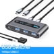 thumbnail image 2 of Conmutador USB para 2 Computadoras Que Comparten 4 Dispositivos USB 3.2. Conmutador USB C de 10 Gbps para Teclado, Mouse, Impresora, Cámara Web y Control de Escritorio., 2 of 5