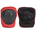 Children's Roller Skating Bike Sport Red Knee and Elbow Pads with Wrist