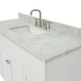 thumbnail image 5 of Ariel Hamlet 55 In. Rectangle Sink Vanity With Carrara White Countertop In White, 5 of 10