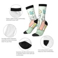 thumbnail image 3 of Vsdgher Books Crew Socks for Men & Women, Breathable Casual Athletic Ankle Socks, 3 of 6
