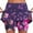 Multicolor-6, variant on Abomasnow Plus Size Tennis Skirts for Women Boho Floral Printed Tummy Control Golf Skorts Summer High Waist Athletic Skirts Inner Shorts