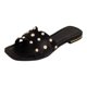 thumbnail image 1 of Sandalias de piso Exterior Piel vegana Color Negro Para Mujer De RBBASICS, 1 of 4