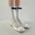 thumbnail image 5 of Milue Spring Summer Sock Ballet Y2k Flash Sweet Bows Cotton Foot Wear Solid Sock, 5 of 21