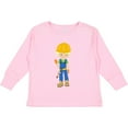 thumbnail image 3 of Inktastic Construction Worker, Blond Hair, Cute Boy, Hammer Boys Long Sleeve Toddler T-Shirt, 3 of 5