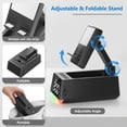 thumbnail image 6 of Wireless Induction Bluetooth Speaker, Phone Stand Speaker with Digital Clock & RGB Light, HD Stereo Sound, Foldable Cell Phone Stand for IPhone Android IPad, Tech Gadget Gifts for Men Women Teens, 6 of 10