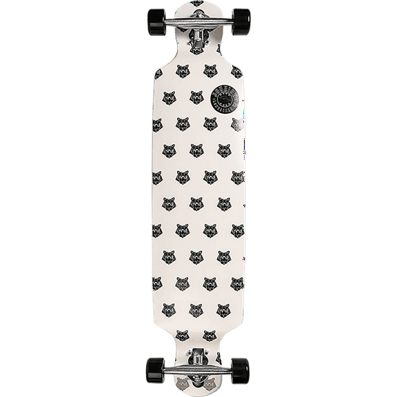 Joyride Tiger Pattern DT Complete Skateboard 39" White/Black