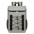 thumbnail image 3 of Nylon Lunch Lunch Bag Outdoor Sports Picnic Storage Bag Large Capacity Thermal Insulated Backpack, 3 of 5