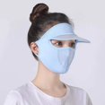 thumbnail image 3 of Shenmeida Wide Brim Breathable Neck Gaiter Balaclava Headwear Face Cover with Ear Loop Ice Silk Sports Face Scarf Outdoors, 3 of 3