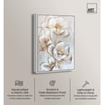 thumbnail image 2 of Lush Floral II Framed High-Gloss Acrylic Glass Wall Art New Floral Wall Art by Art Remedy, White Frame, 10 x 15, 2 of 7