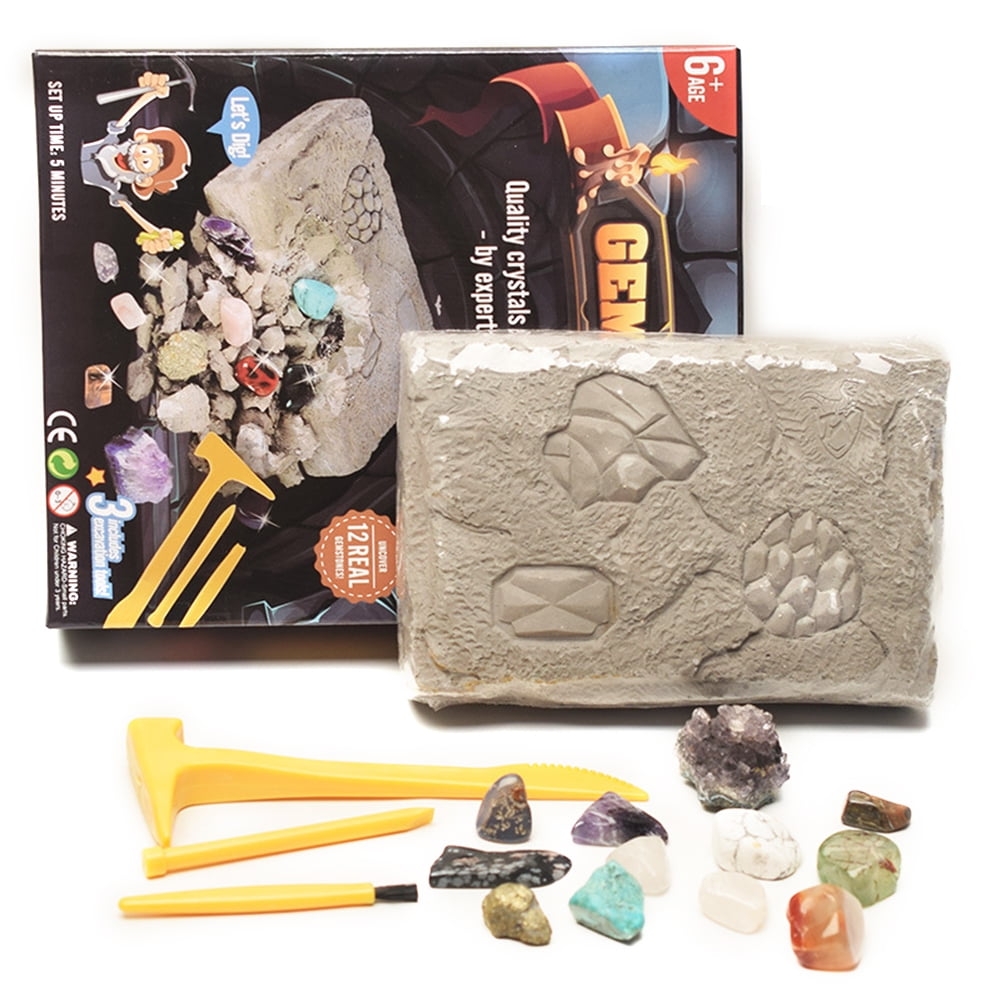gemstone excavation kit science by me