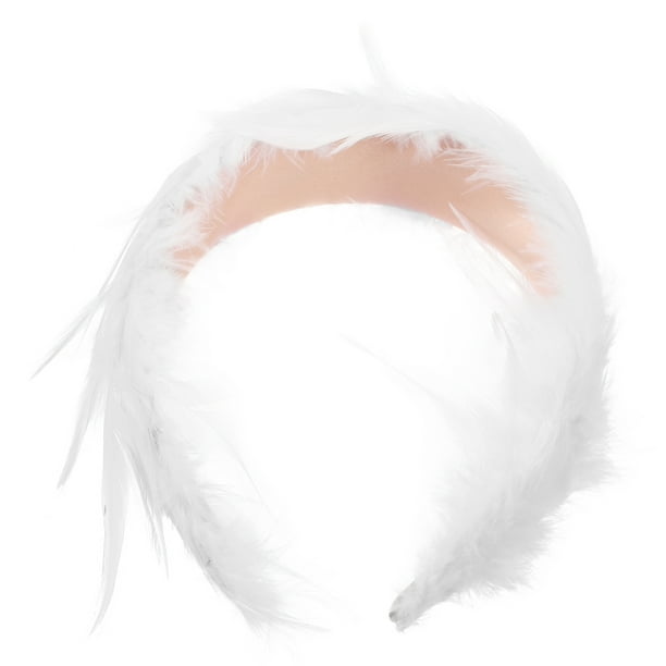 Diadema de plumas para mujer, diadema para cosplay, tocado de plumas para actuaciones de graduación