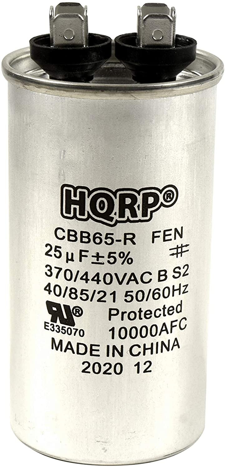 25 MFD/UF Run Capacitor UL Rated Smart Electric 370/440V Single New