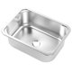 thumbnail image 2 of Fregadero RV cuadrado de 345x245x136mm, lavabo empotrado de acero inoxidable 304 con drenaje de 40mm para autocaravana, yate y barco, 2 of 12