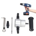 thumbnail image 5 of Double Head Sheet Metal Nibbler Cutter Adjustment High Hardness Multifunctional Drill Attachment Metal Nibbler Tool Kit, 5 of 5