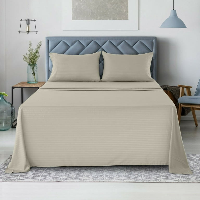 Microfiber Comfort 4 Piece Bed Sheet Set Deep Pocket 1800 Count Hotel Bed  Sheets