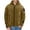 Khaki-Athletic-Men, variant on Zedker Men's Fleece Hooded Jacket Sport Thickened Warm Fleece Hooded Outdoor Adventure Jacket Coats with Multi-Pocket Green L