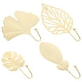 thumbnail image 3 of OFFIGAM 4Pcs Space Saving Hangers Leaf Shaped Iron Hooks for Living Room Bedroom Kitchen Bathroom Entrance Hall, 3 of 8