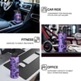 thumbnail image 3 of Leopard Print Insulated Stainless Steel Water Bottle with Straw & Cleaning Brush – 18 Oz | Leakproof, BPA-Free, 304 Stainless Steel, Wide Mouth, Travel Mug for Car, Gym, Office, 3 of 5