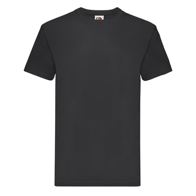 Fruit of the Loom - Camiseta Super Premium Lisos para Adultos Unisex (Negro)