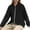 Black, variant on Heavyweight Hooded Coat For Plus Size Open Front Zip Up Sweatshirt Fall Winter Oversized Casual Jacket Outerwear for Women plus Size Rain Jackets for Women 5x Swing Coat